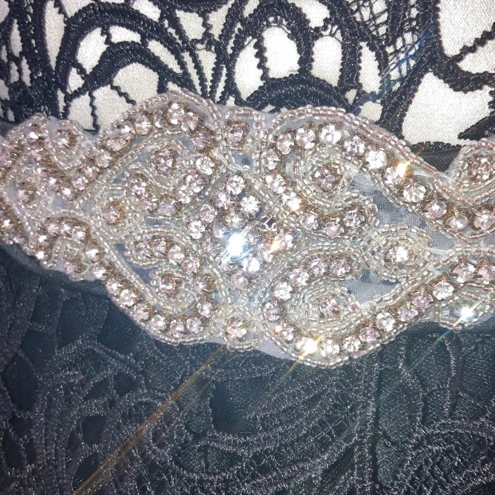 Vtg Inspired  NWT 50s Rockabilly Lace prom party dress lace over satin tulle - Picture 3 of 10